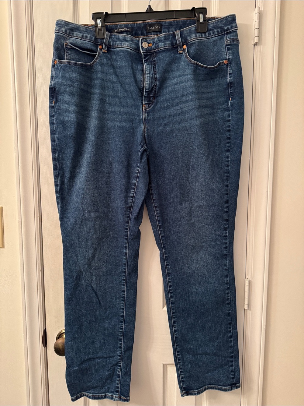 Talbots Women's Medium Blue Straight-Leg Jeans